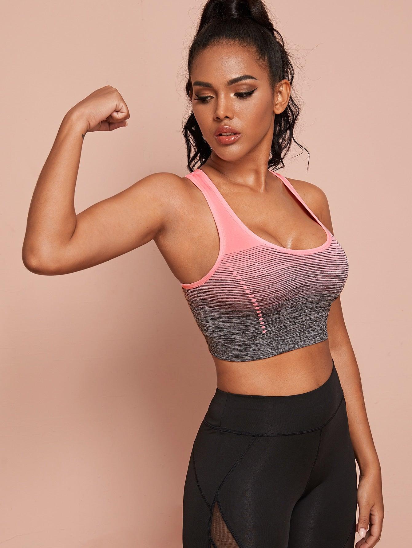 TONE IT BRA TOP - pink kangaroo yoga
