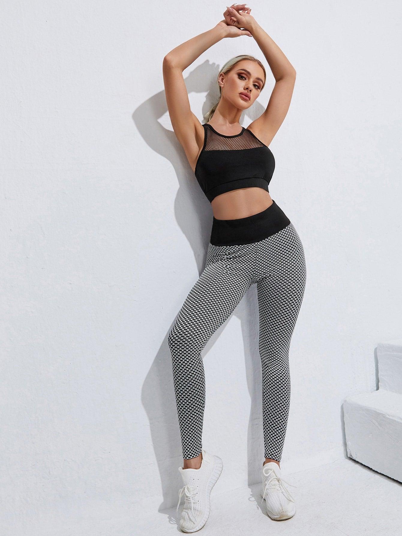 SOFT HONEYCOMB FITNESS SET - pink kangaroo yoga