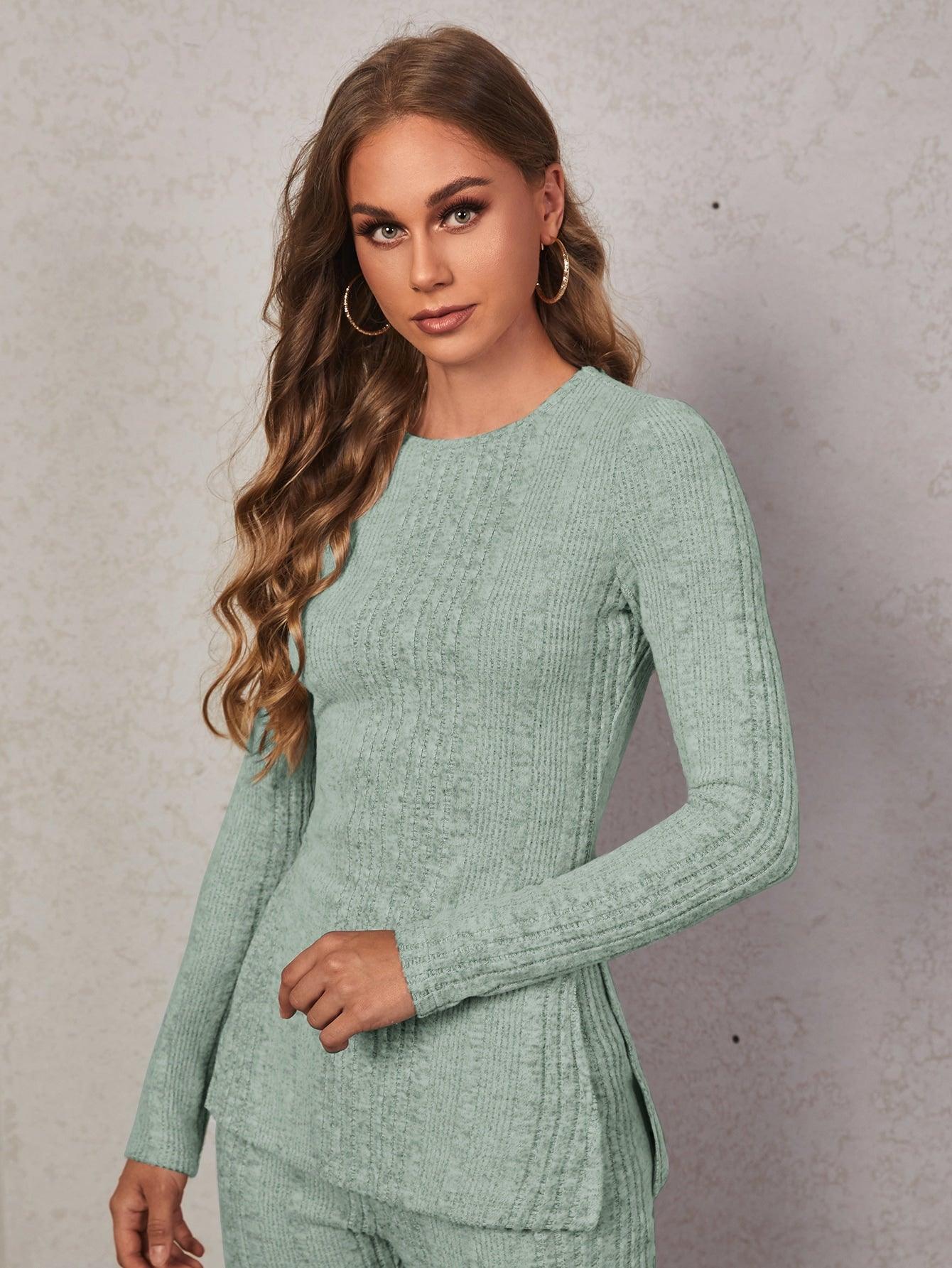 SPLIT SIDE FITNESS SET - pink kangaroo yoga