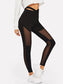 KRISS KROSS MESH LEGGINGS - pink kangaroo yoga