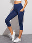 WIDE BAND CAPRIS LEGGINGS - pink kangaroo yoga