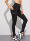 MESH POCKET LEGGINGS - pink kangaroo yoga