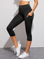 WIDE BAND CAPRIS LEGGINGS - pink kangaroo yoga