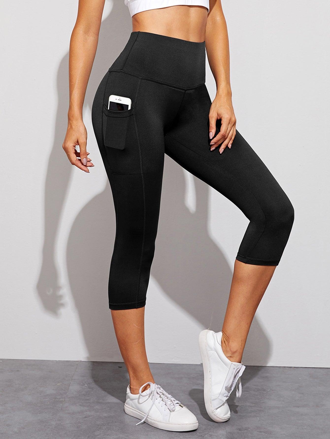 WIDE BAND CAPRIS LEGGINGS - pink kangaroo yoga