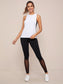2PCS SOLID TANK TOP - pink kangaroo yoga