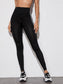 STRIPED FLAP LEGGINGS - pink kangaroo yoga