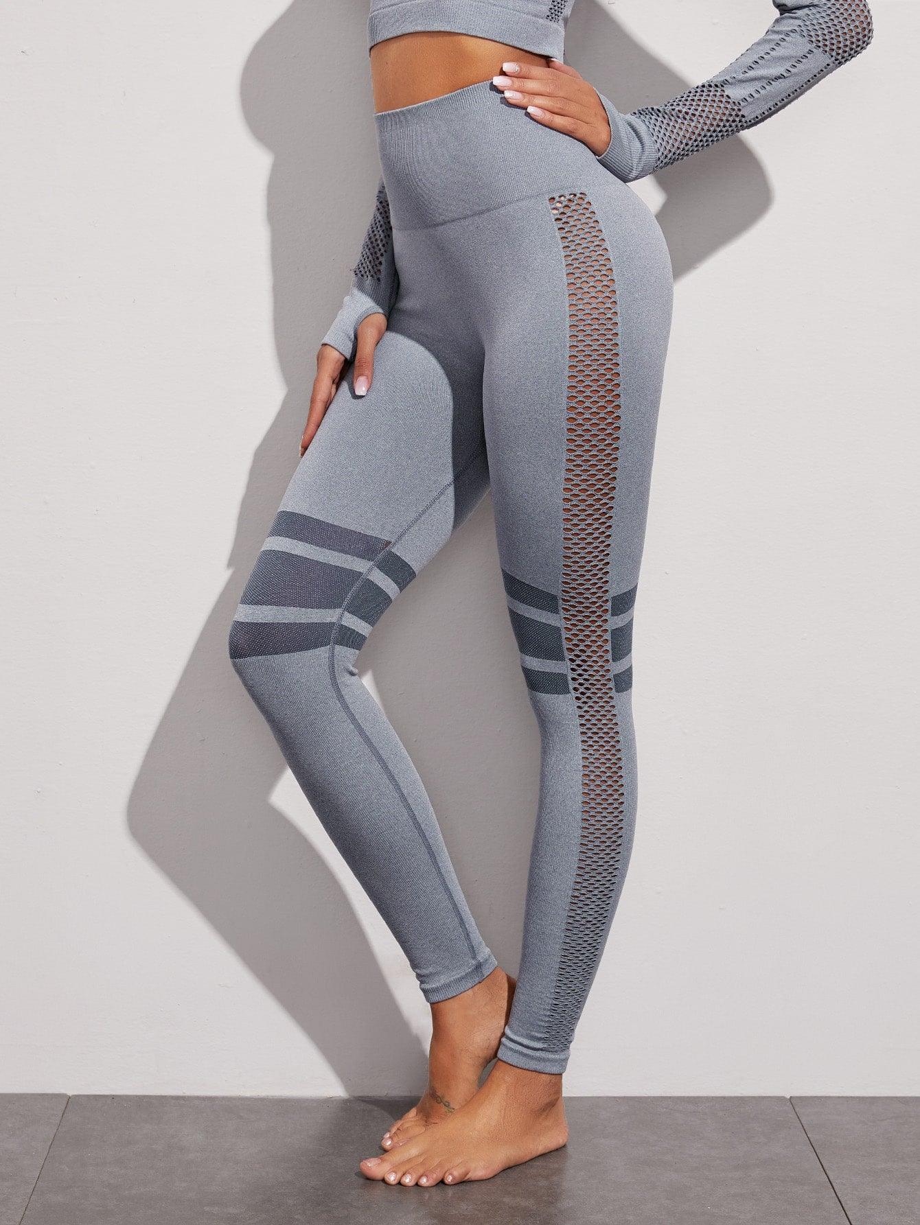 FISHNET SEAMLESS YOGA SET - pink kangaroo yoga