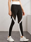 WIDE MESH LEGGINGS - pink kangaroo yoga