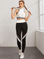 WIDE MESH LEGGINGS - pink kangaroo yoga