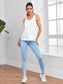 KRISS KROSS TIE BACK TOP - pink kangaroo yoga