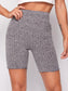 EDGE BIKER SHORTS - pink kangaroo yoga