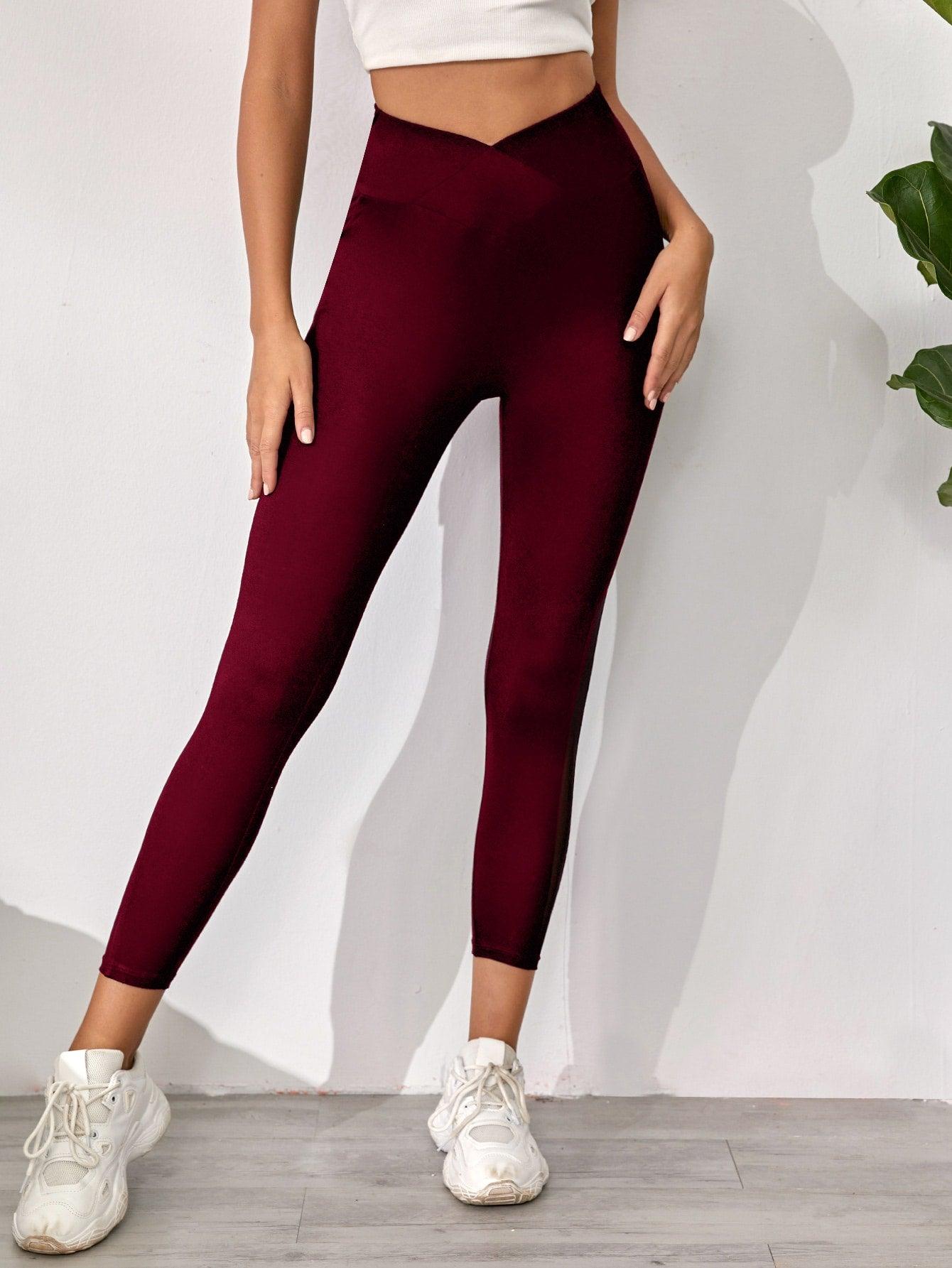 SIDE MESH LEGGINGS - pink kangaroo yoga
