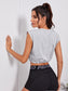 DRAWSTRING SPORTS TEE - pink kangaroo yoga
