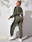 SUPER CROP HOODIE AND PANTS - pink kangaroo yoga