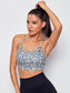 KRISS KROSS PRINT SPORTS BRA - pink kangaroo yoga