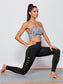 KRISS KROSS PRINT SPORTS BRA - pink kangaroo yoga