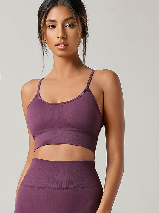 BASIC SPORTS BRA - pink kangaroo yoga