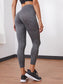SOLID WAIST HIGH LEGGINGS - pink kangaroo yoga