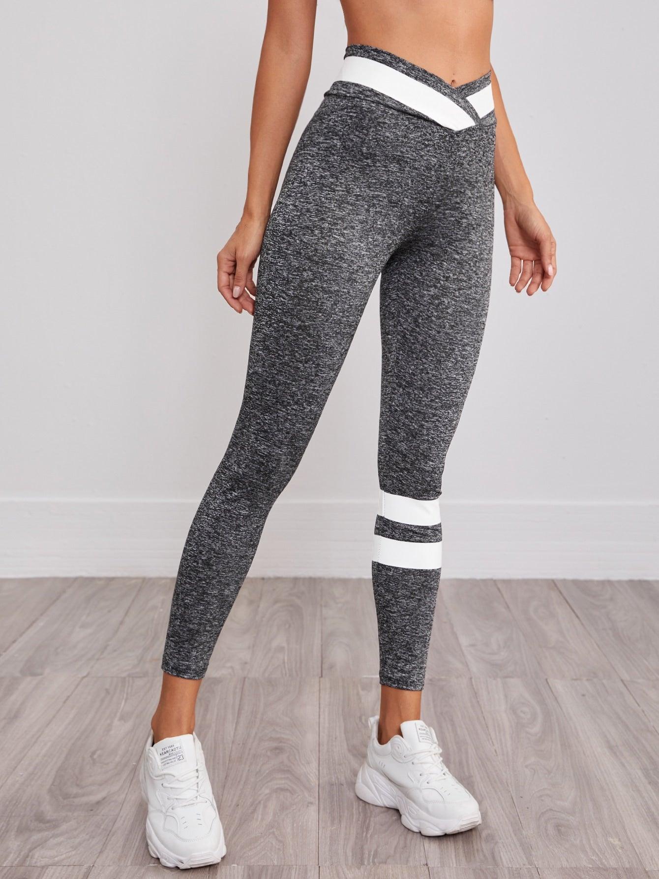 WIDE SPORTS LEGGINGS - pink kangaroo yoga