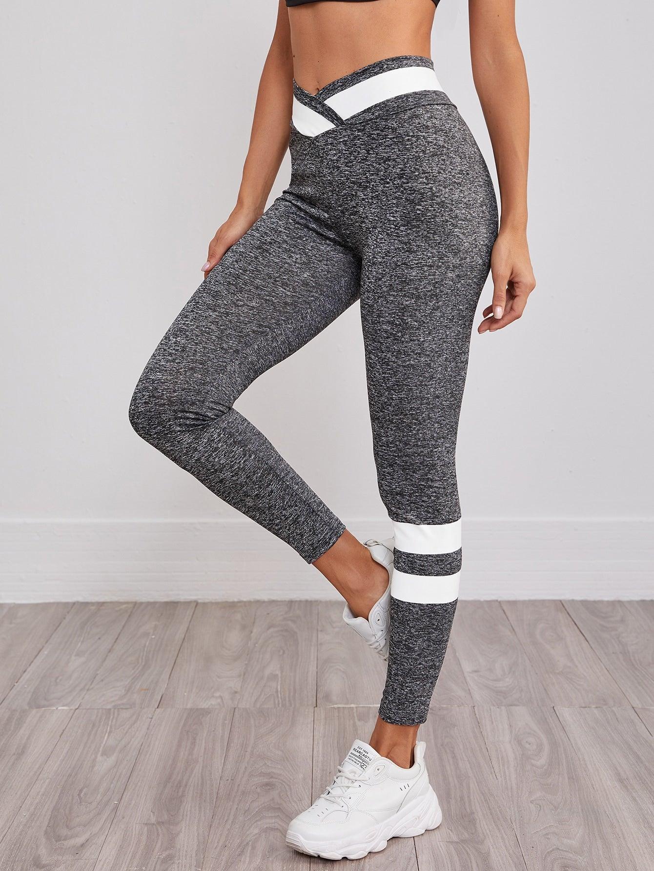 WIDE SPORTS LEGGINGS - pink kangaroo yoga
