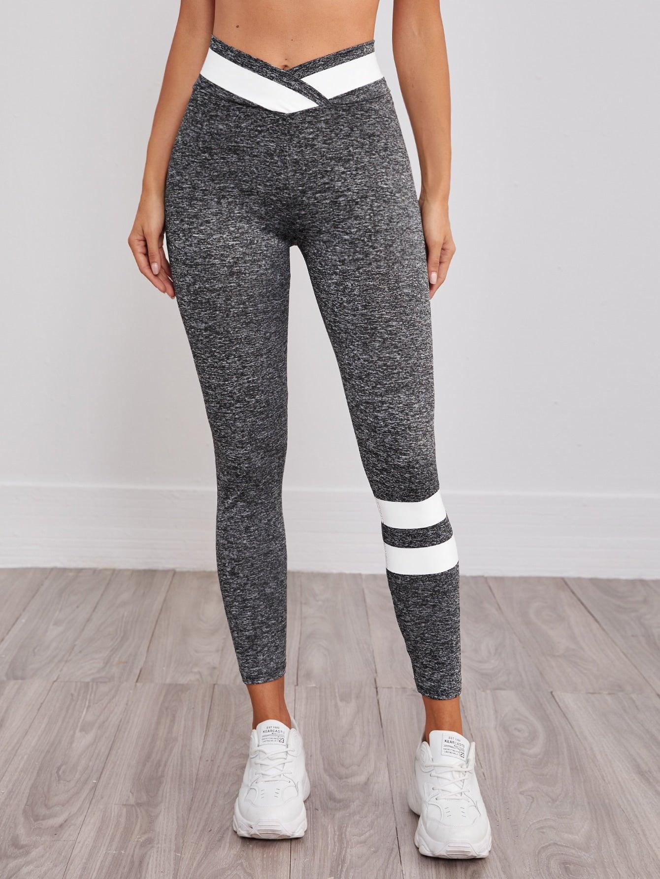 WIDE SPORTS LEGGINGS - pink kangaroo yoga