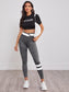 WIDE SPORTS LEGGINGS - pink kangaroo yoga
