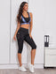 MESH INSERT CROP PANTS - pink kangaroo yoga