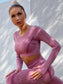 SEAMLESS SKINNY YOGA SET - pink kangaroo yoga
