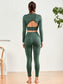 BACK CUT OUT YOGA SET - pink kangaroo yoga