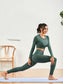 BACK CUT OUT YOGA SET - pink kangaroo yoga