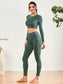 BACK CUT OUT YOGA SET - pink kangaroo yoga