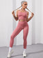 BACK IT KRISS KROSS YOGA SET - pink kangaroo yoga