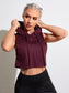 DRAWSTRING SPORTS HOODIE - pink kangaroo yoga