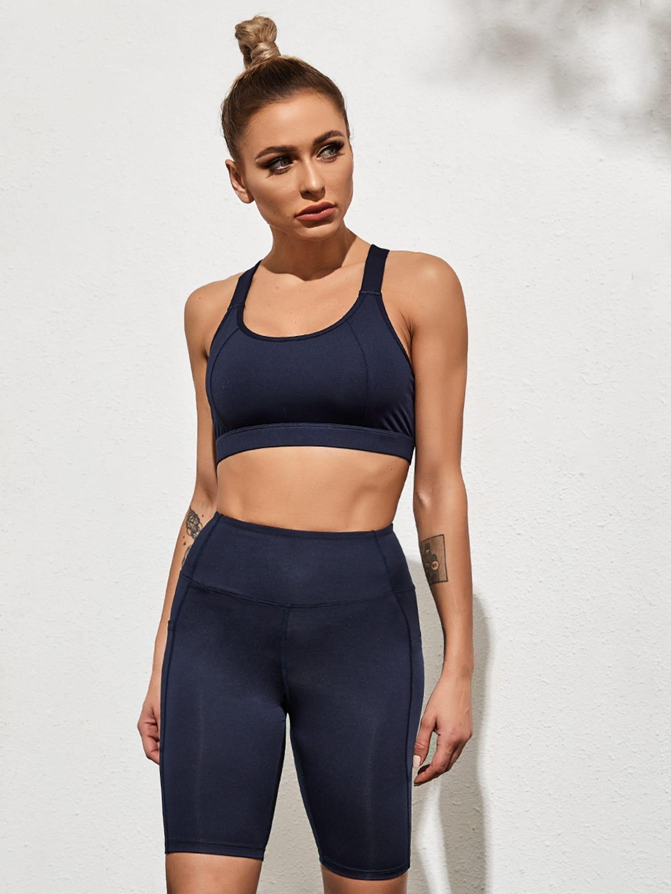KRISS KROSS BIKER SPORTS SET - pink kangaroo yoga