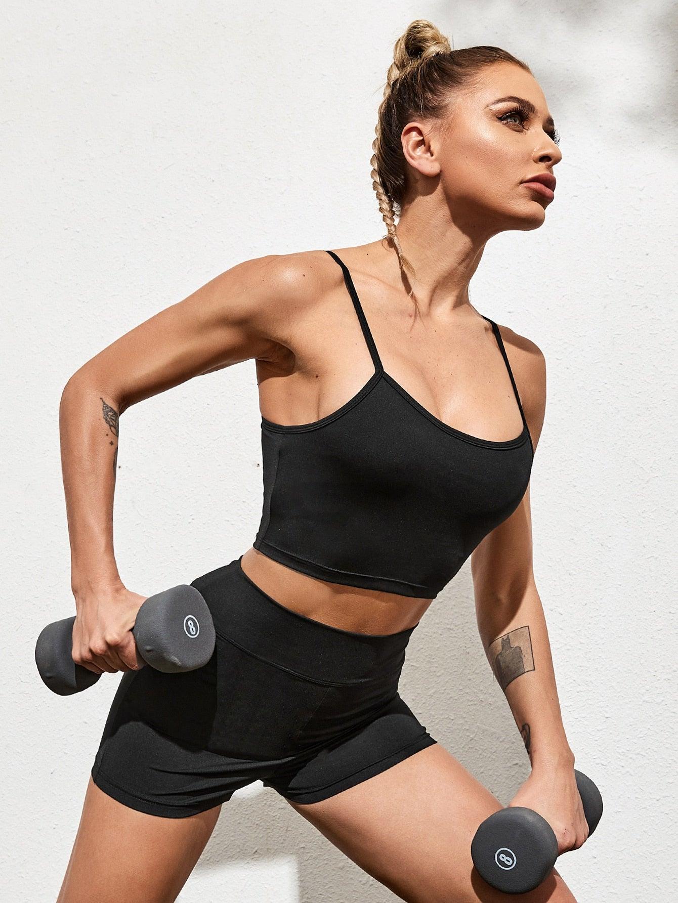 SOLID SPORTS YOGA SET - pink kangaroo yoga