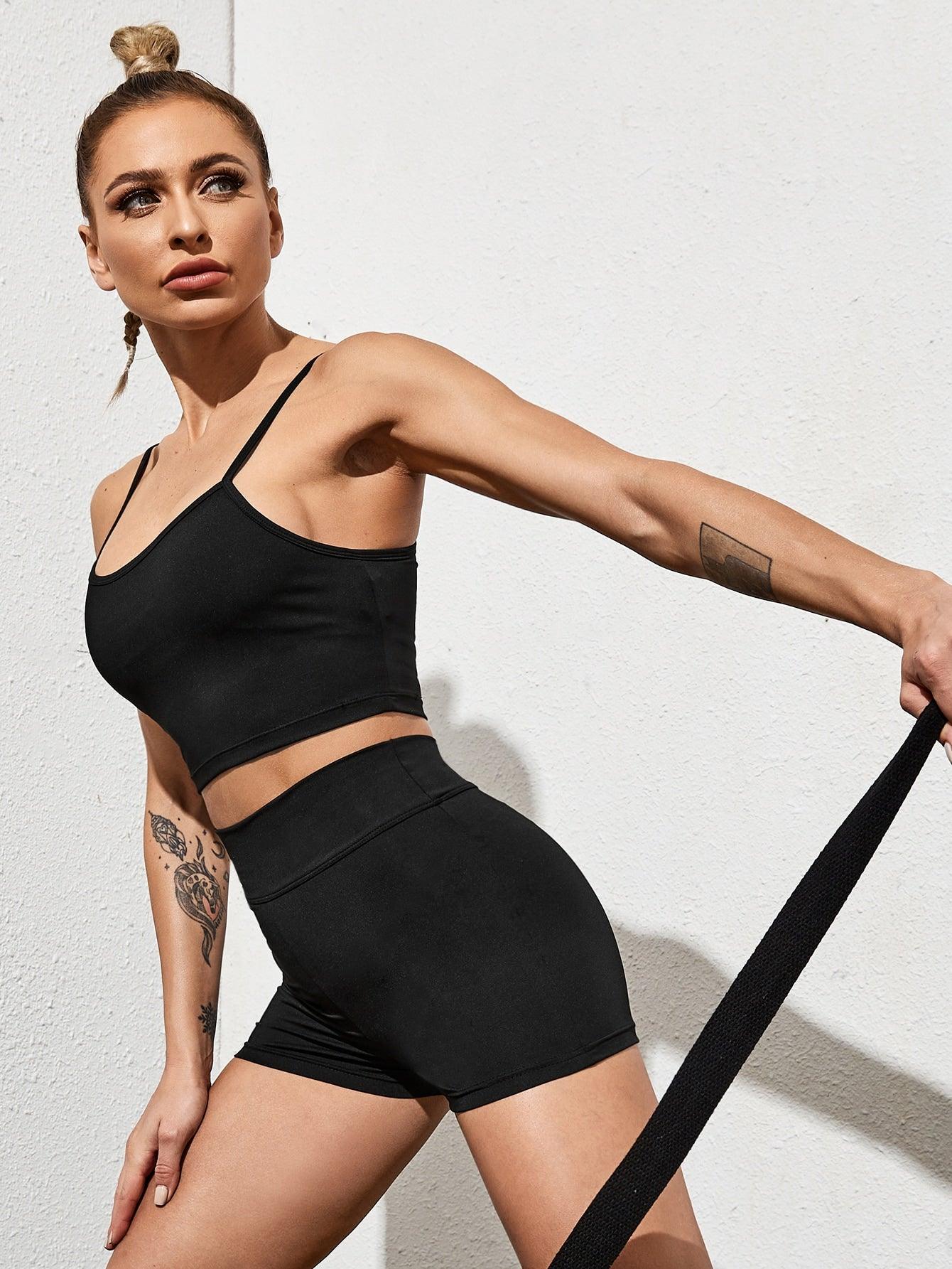SOLID SPORTS YOGA SET - pink kangaroo yoga