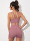 KRISS KROSS ALL OVER YOGA SET - pink kangaroo yoga