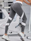 CONTRAST SPORTS LEGGINGS - pink kangaroo yoga