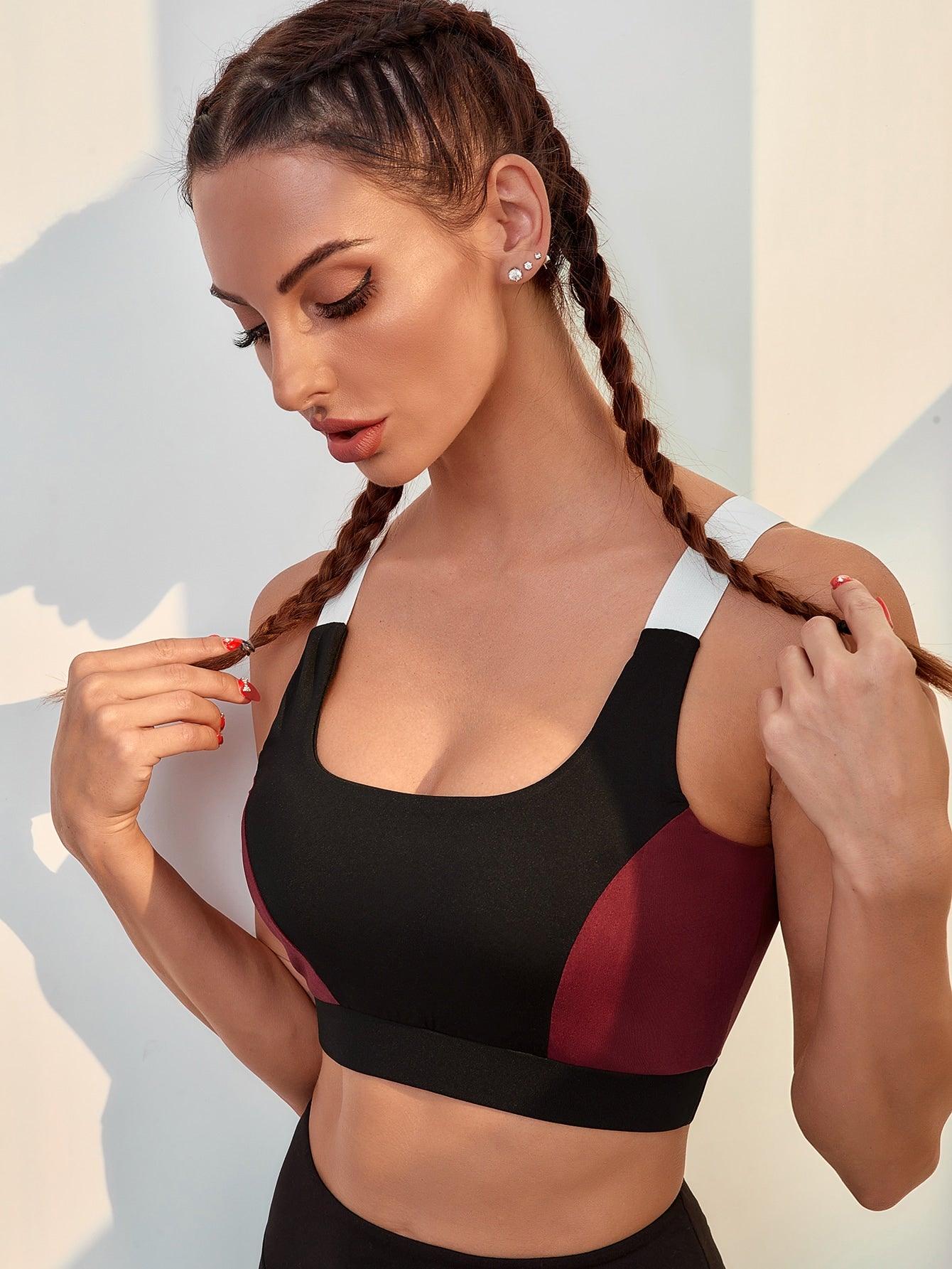 STRETCH IT SPORTS BRA - pink kangaroo yoga