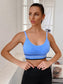 STRIPED BRA TOP - pink kangaroo yoga