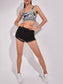 CAMO SPORTS BRA - pink kangaroo yoga
