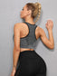 CONTRAST SPORTS BRA - pink kangaroo yoga
