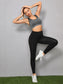 CONTRAST SPORTS BRA - pink kangaroo yoga
