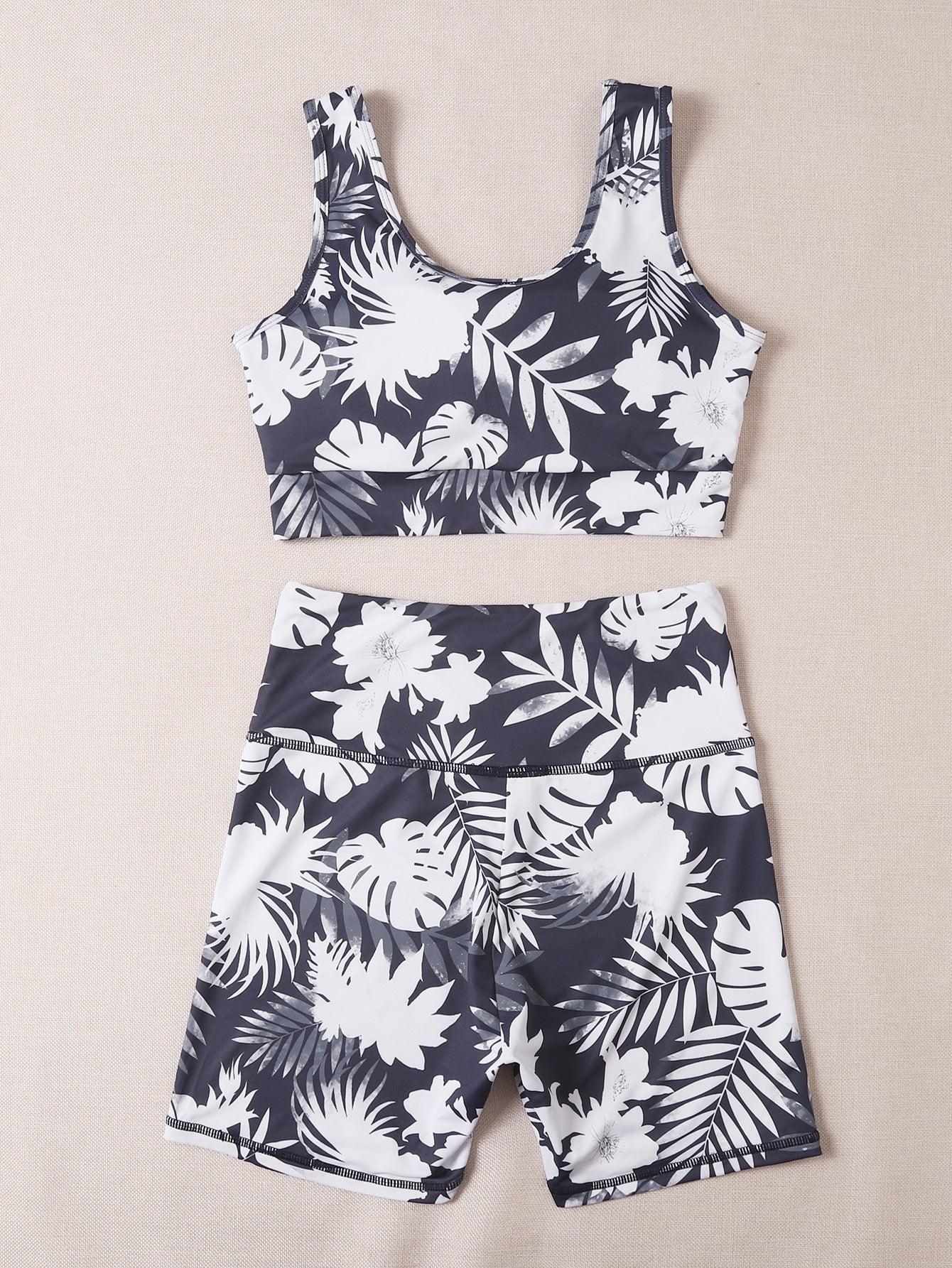 TROPICAL YOGA SET - pink kangaroo yoga