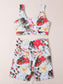 TROPICAL HIGH STRETCH YOGA SET - pink kangaroo yoga