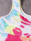 HIGH STRETCH TYE IT YOGA SET - pink kangaroo yoga
