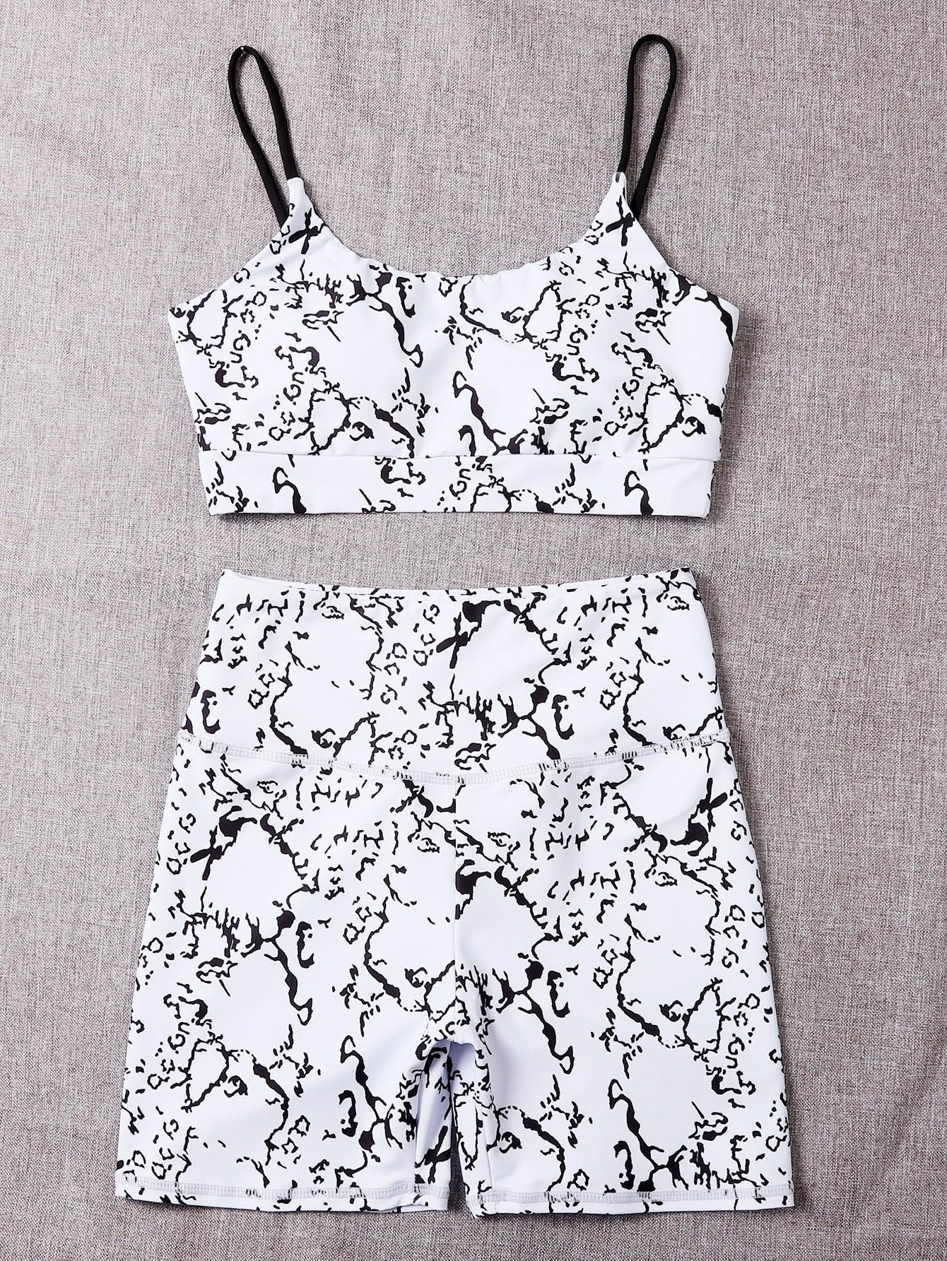 ALL OVER YOGA SET - pink kangaroo yoga