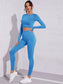 SEAMLESS YOGA SET - pink kangaroo yoga