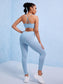 BACKLESS KRISS KROSS SET - pink kangaroo yoga
