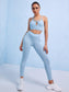 BACKLESS KRISS KROSS SET - pink kangaroo yoga